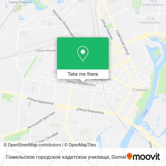 Гомельское городское кадетское училище map