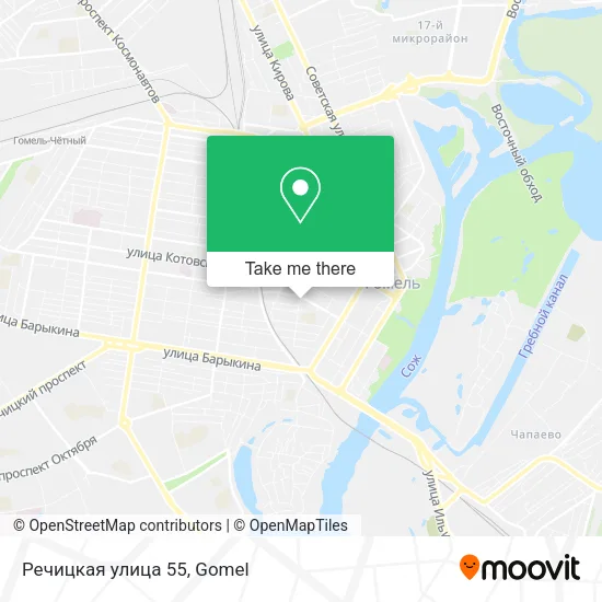 Речицкая улица 55 map