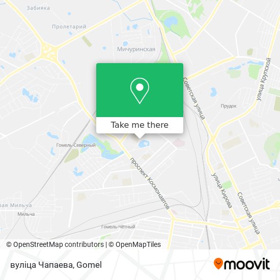 вуліца Чапаева map