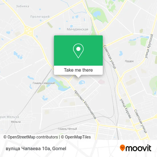 вуліца Чапаева 10а map