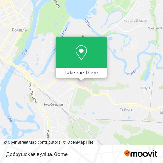 Добрушская вуліца map