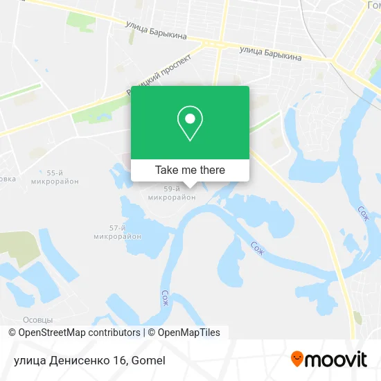 улица Денисенко 16 map