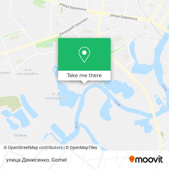 улица Денисенко map