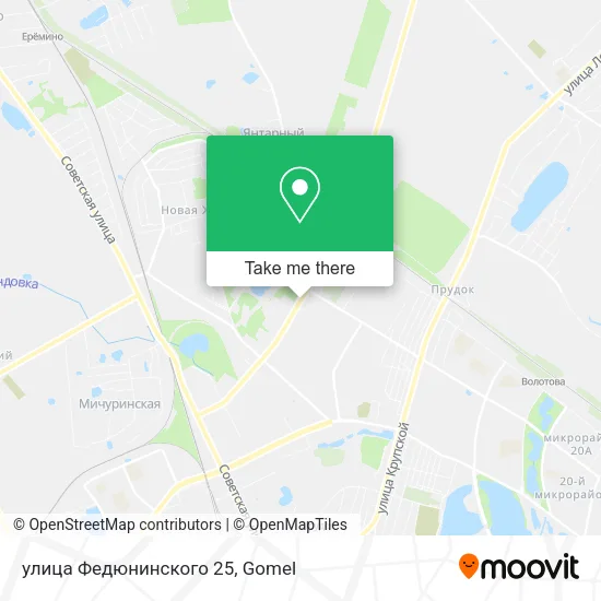 улица Федюнинского 25 map