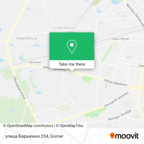 улица Барыкина 254 map