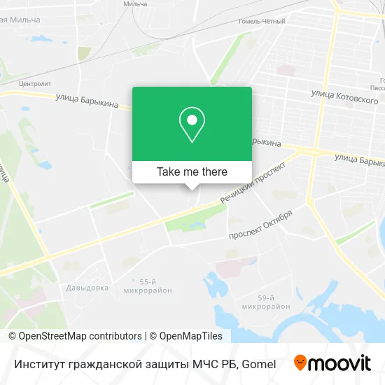 Институт гражданской защиты МЧС РБ map