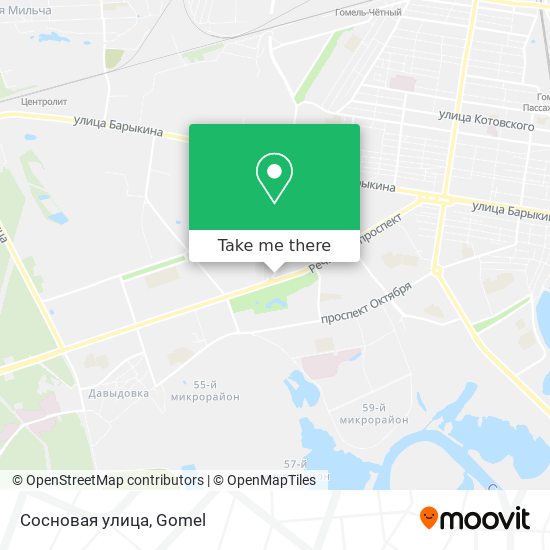Сосновая улица map