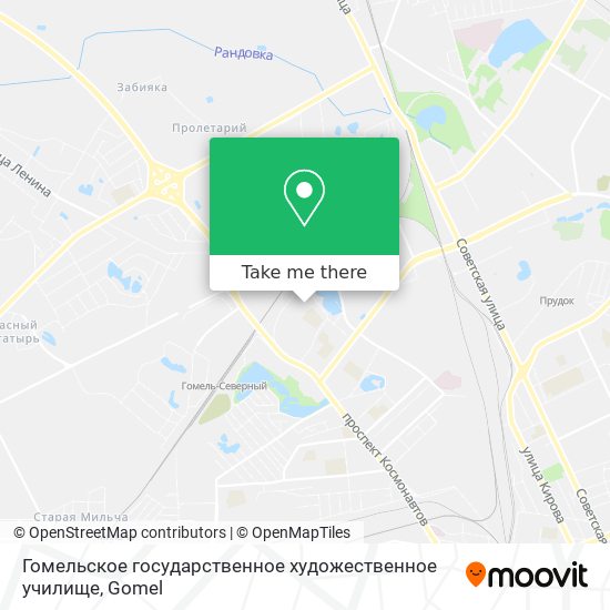 Гомельское государственное художественное училище map