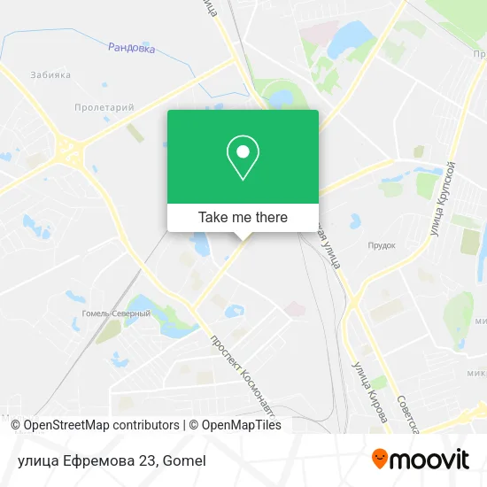 улица Ефремова 23 map