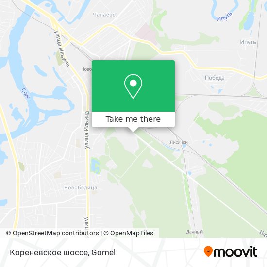 Коренёвское шоссе map