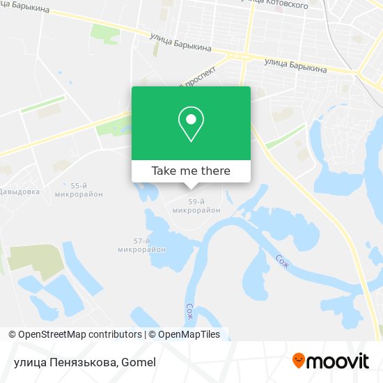 улица Пенязькова map