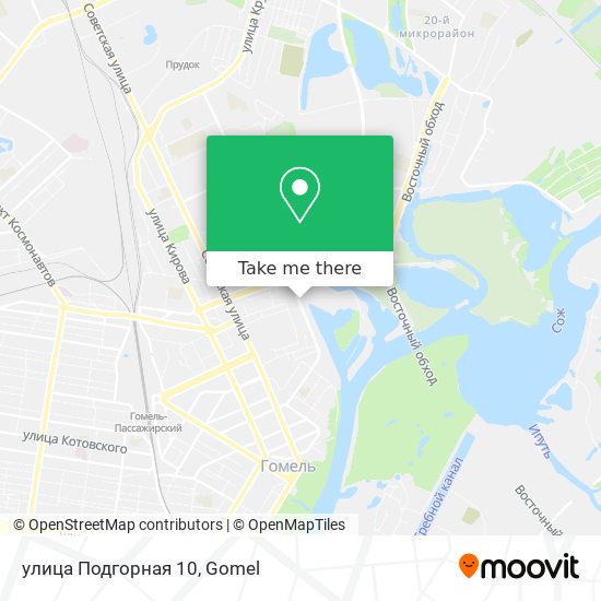 улица Подгорная 10 map