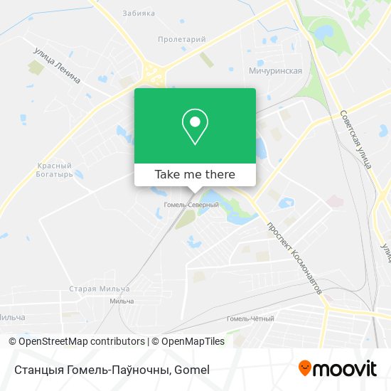 Станцыя Гомель-Паўночны map