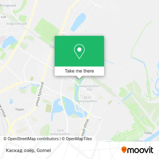 Каскад озёр map