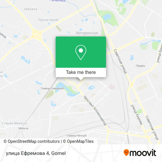 улица Ефремова 4 map