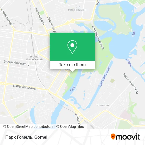 Парк Гомель map