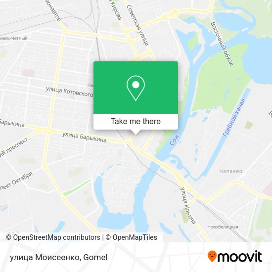 улица Моисеенко map