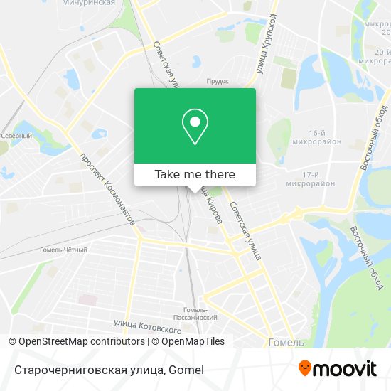 Старочерниговская улица map
