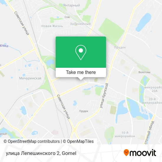 улица Лепешинского 2 map