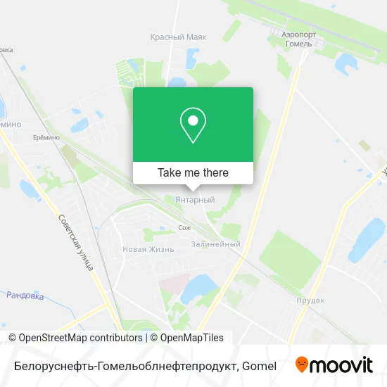 Белоруснефть-Гомельоблнефтепродукт map