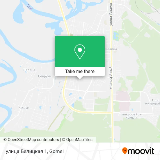 улица Белицкая 1 map