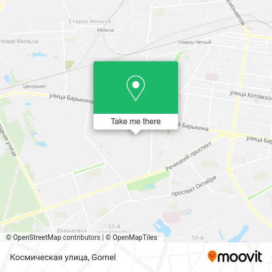 Космическая улица map