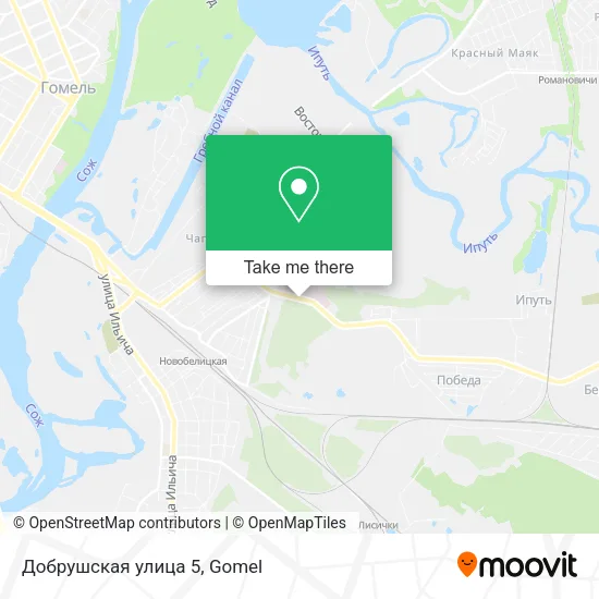 Добрушская улица 5 map