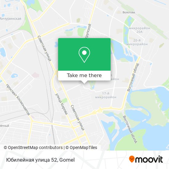 Юбилейная улица 52 map