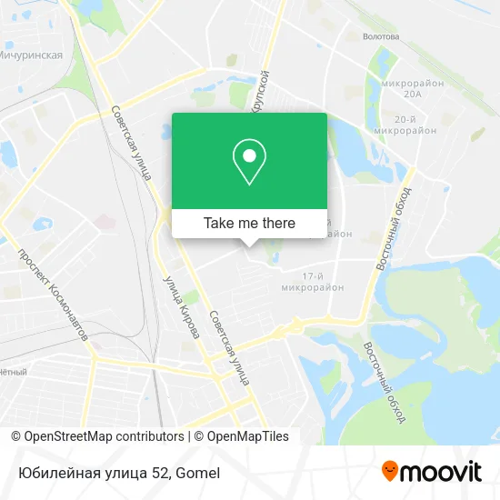Юбилейная улица 52 map