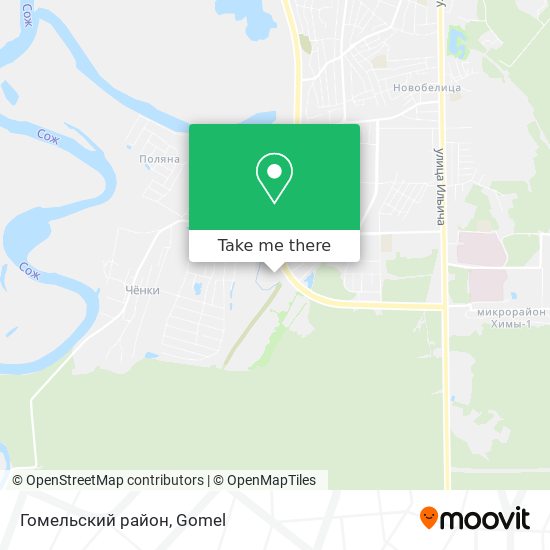 Гомельский район map