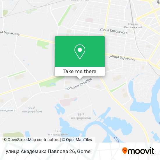 улица Академика Павлова 26 map