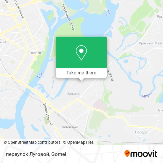 переулок Луговой map