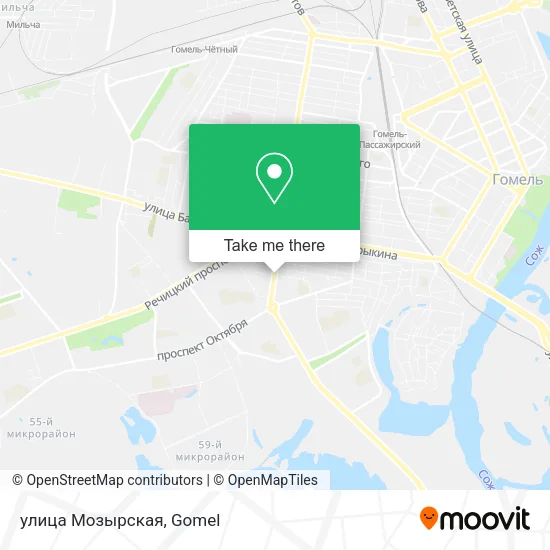 улица Мозырская map