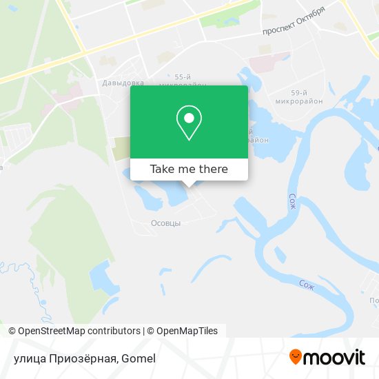 улица Приозёрная map