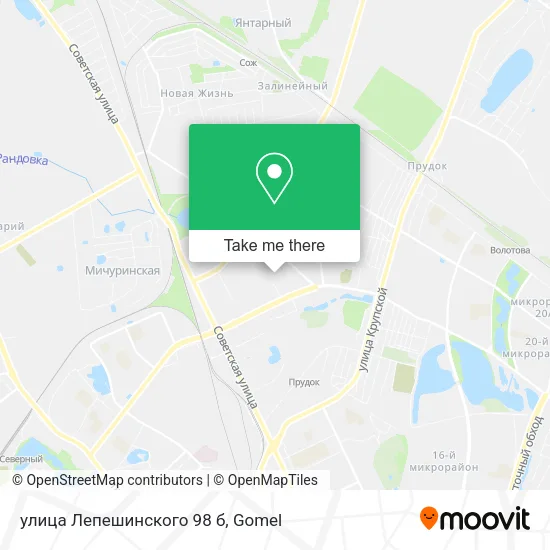улица Лепешинского 98 б map