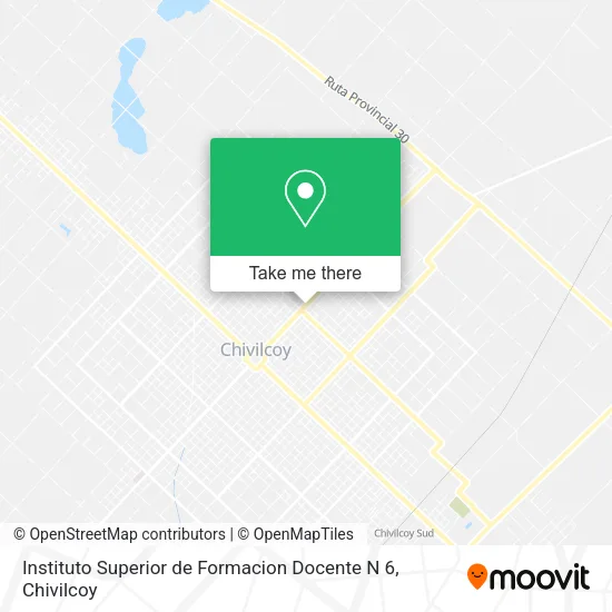 Instituto Superior de Formacion Docente N 6 map