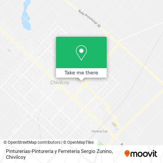 Mapa de Pinturerias-Pintureria y Ferreteria Sergio Zunino
