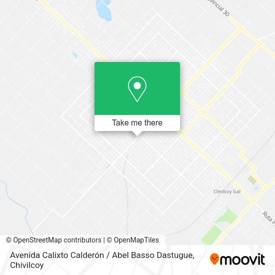 Mapa de Avenida Calixto Calderón / Abel Basso Dastugue