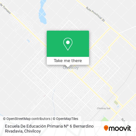 Escuela De Educación Primaria Nº 6 Bernardino Rivadavia map