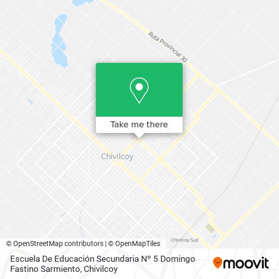 Mapa de Escuela De Educación Secundaria Nº 5 Domingo Fastino Sarmiento