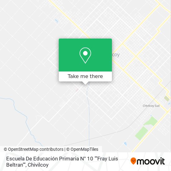 Mapa de Escuela De Educación Primaria N° 10 ""Fray Luis Beltran""