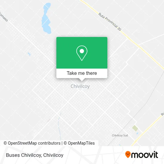 Buses Chivilcoy map
