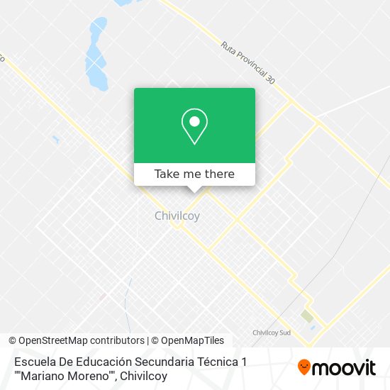 Mapa de Escuela De Educación Secundaria Técnica 1 ""Mariano Moreno""