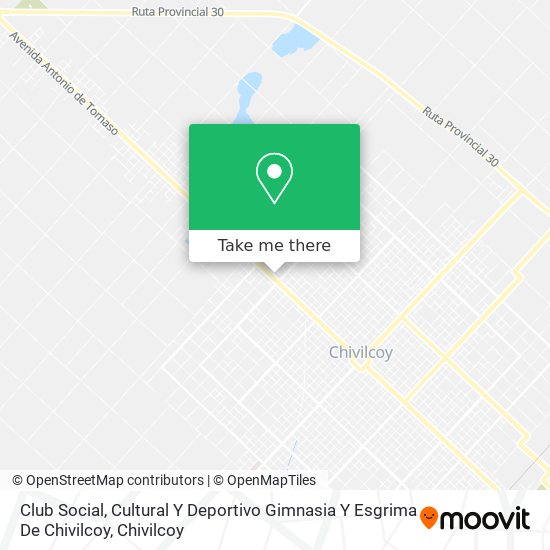 Mapa de Club Social, Cultural Y Deportivo Gimnasia Y Esgrima De Chivilcoy