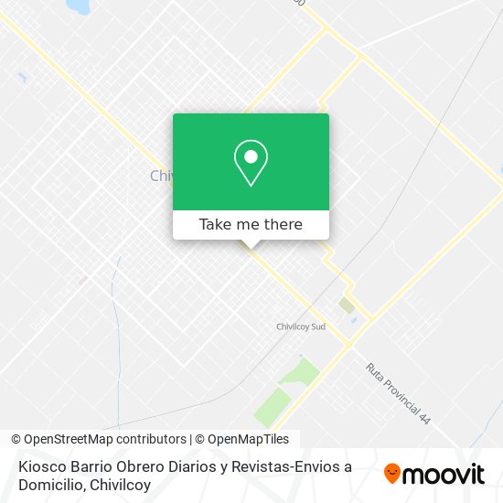 Kiosco Barrio Obrero Diarios y Revistas-Envios a Domicilio map