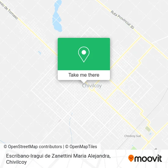 Escribano-Iragui de Zanettini Maria Alejandra map