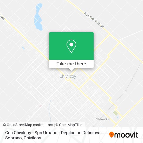 Cec Chivilcoy - Spa Urbano - Depilacion Definitiva Soprano map