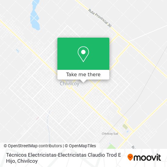 Técnicos Electricistas-Electricistas Claudio Trod E Hijo map