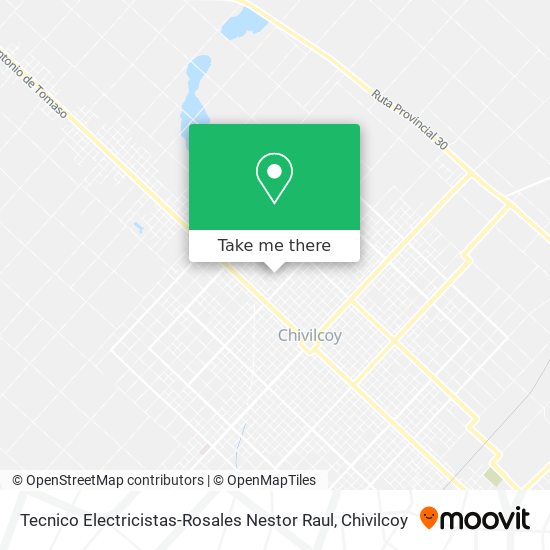 Mapa de Tecnico Electricistas-Rosales Nestor Raul