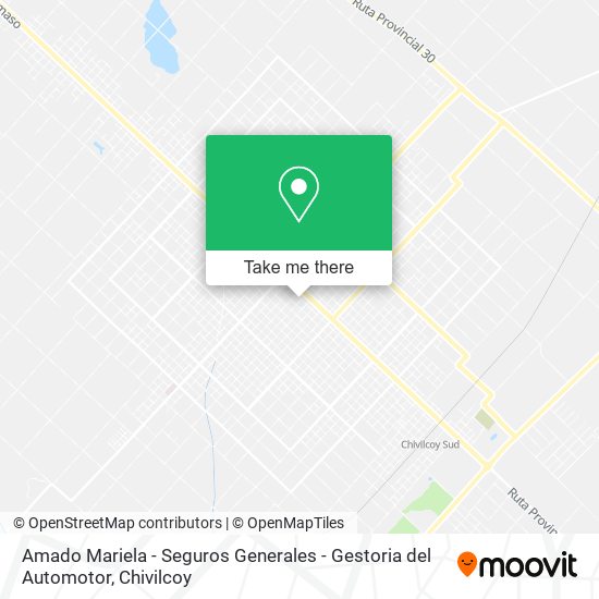 Mapa de Amado Mariela - Seguros Generales - Gestoria del Automotor